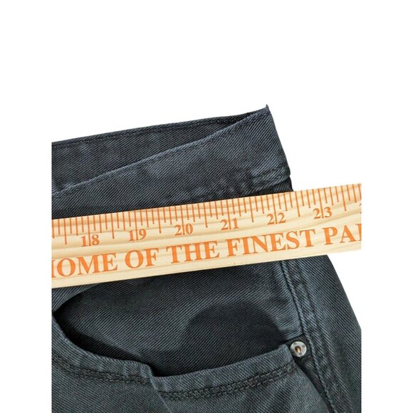 Sean John Mens Black Denim Jeans 48x28 Baggy Hip Hop Y2K Wide Straight Leg - Picture 5 of 16